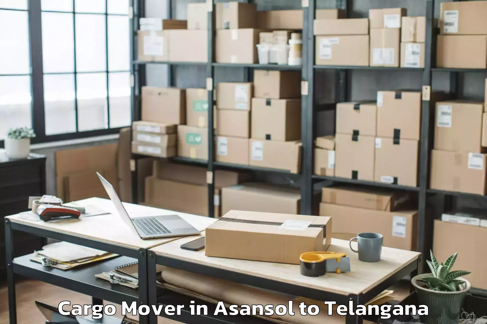 Book Asansol to Bellampalle Cargo Mover